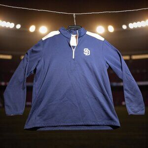 San Diego Padres MLB Pullover Jacket Navy Size XXL